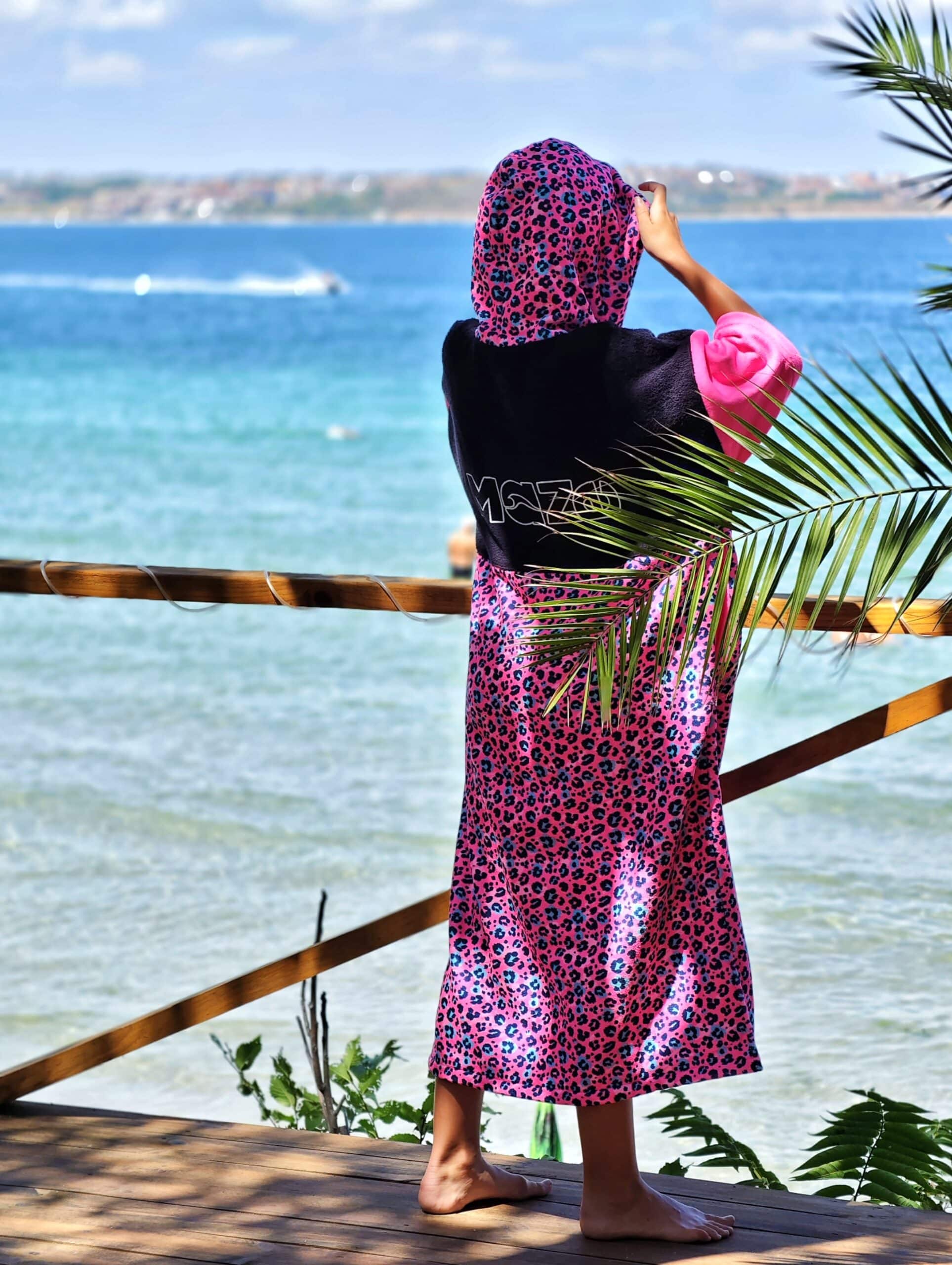 ДЕТСКО ПОНЧО MAZE LEO PINK