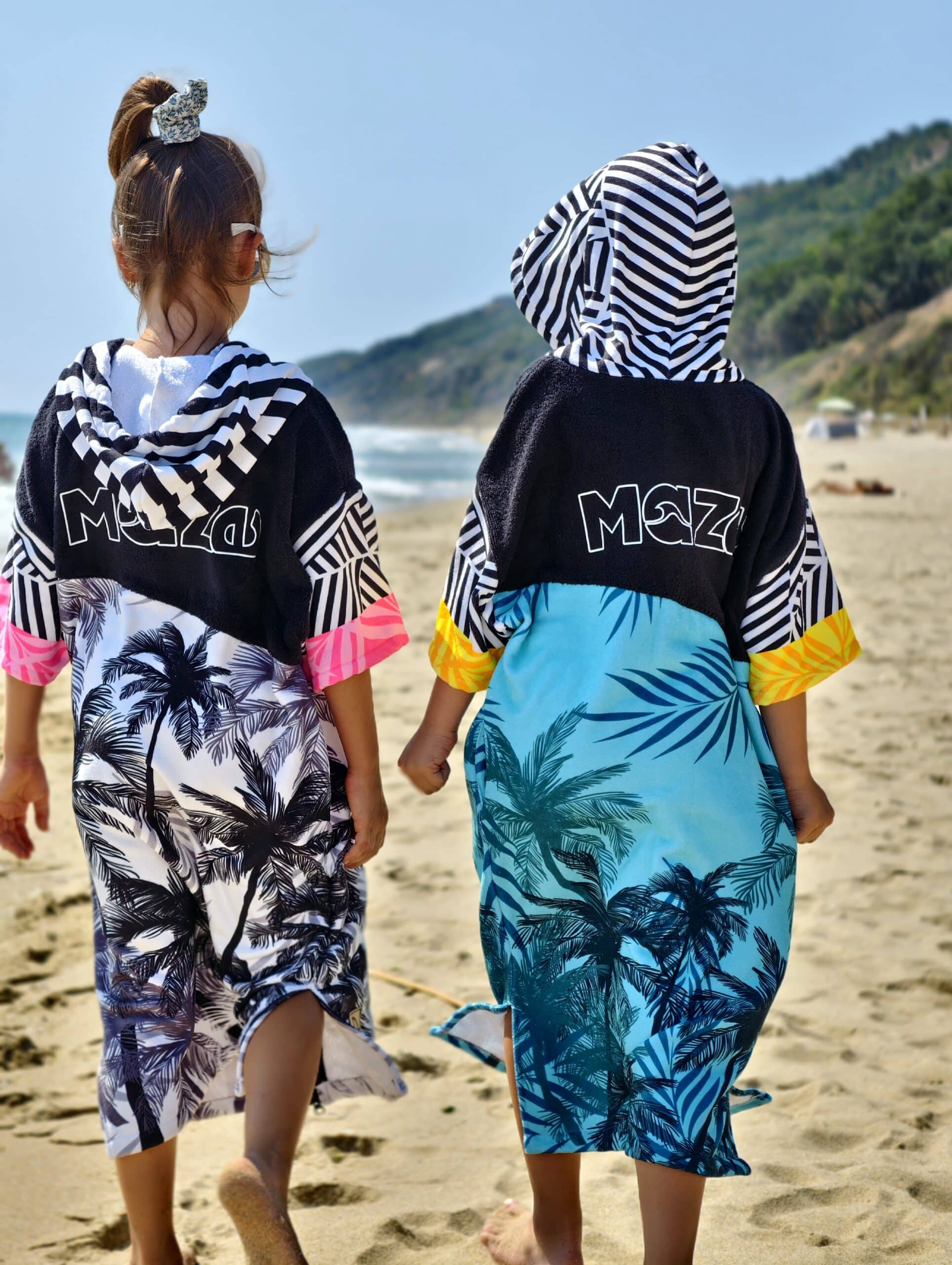 ДЕТСКО ПОНЧО MAZE PINK TROPICAL ZIP