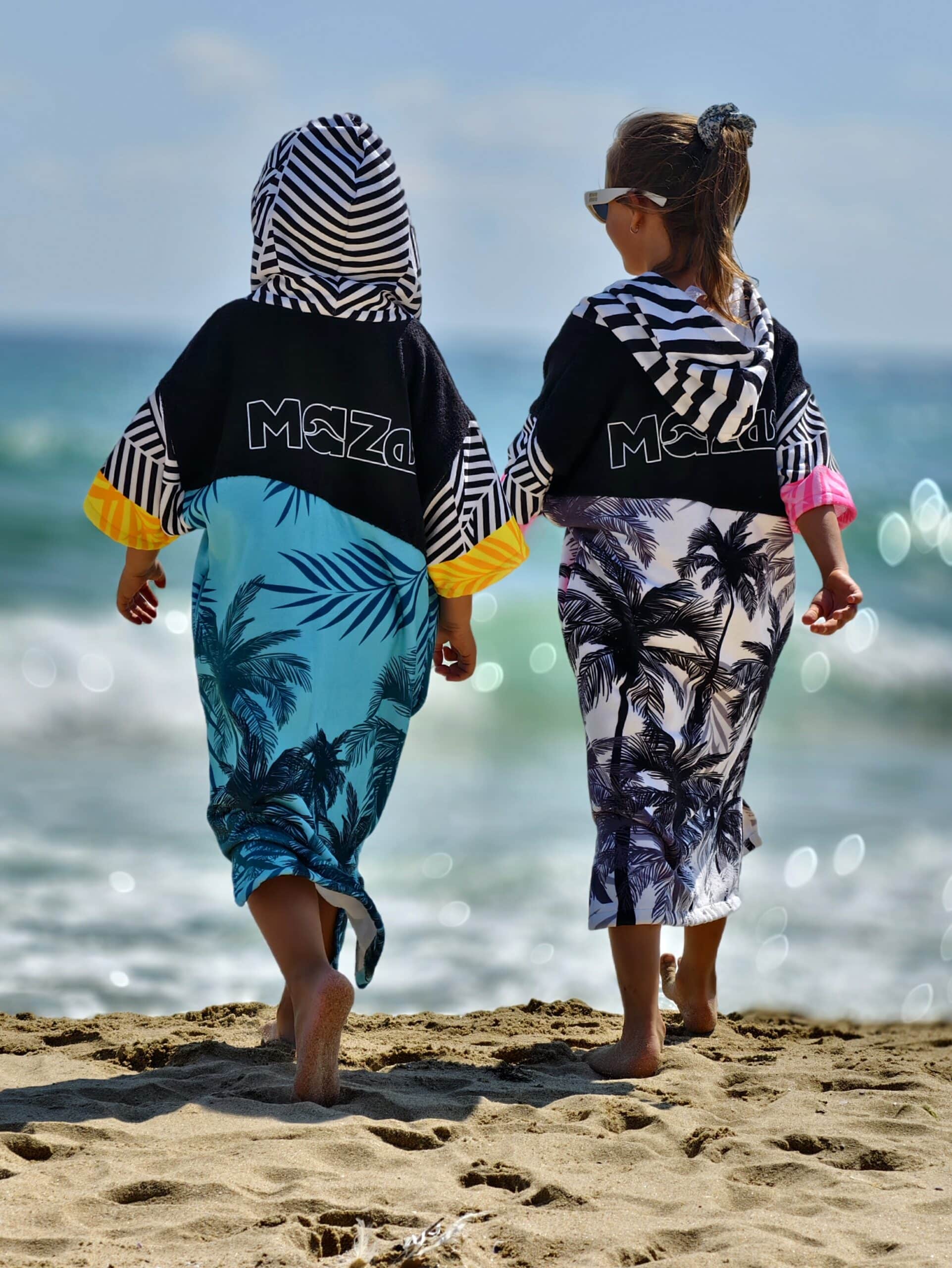 ДЕТСКО ПОНЧО MAZE PINK TROPICAL ZIP