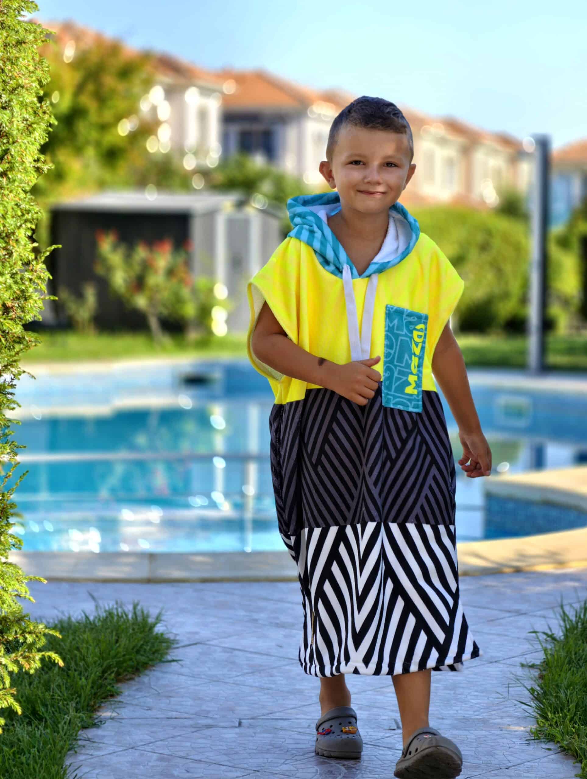 ДЕТСКО ПОНЧО MAZE BLUE LAGOON