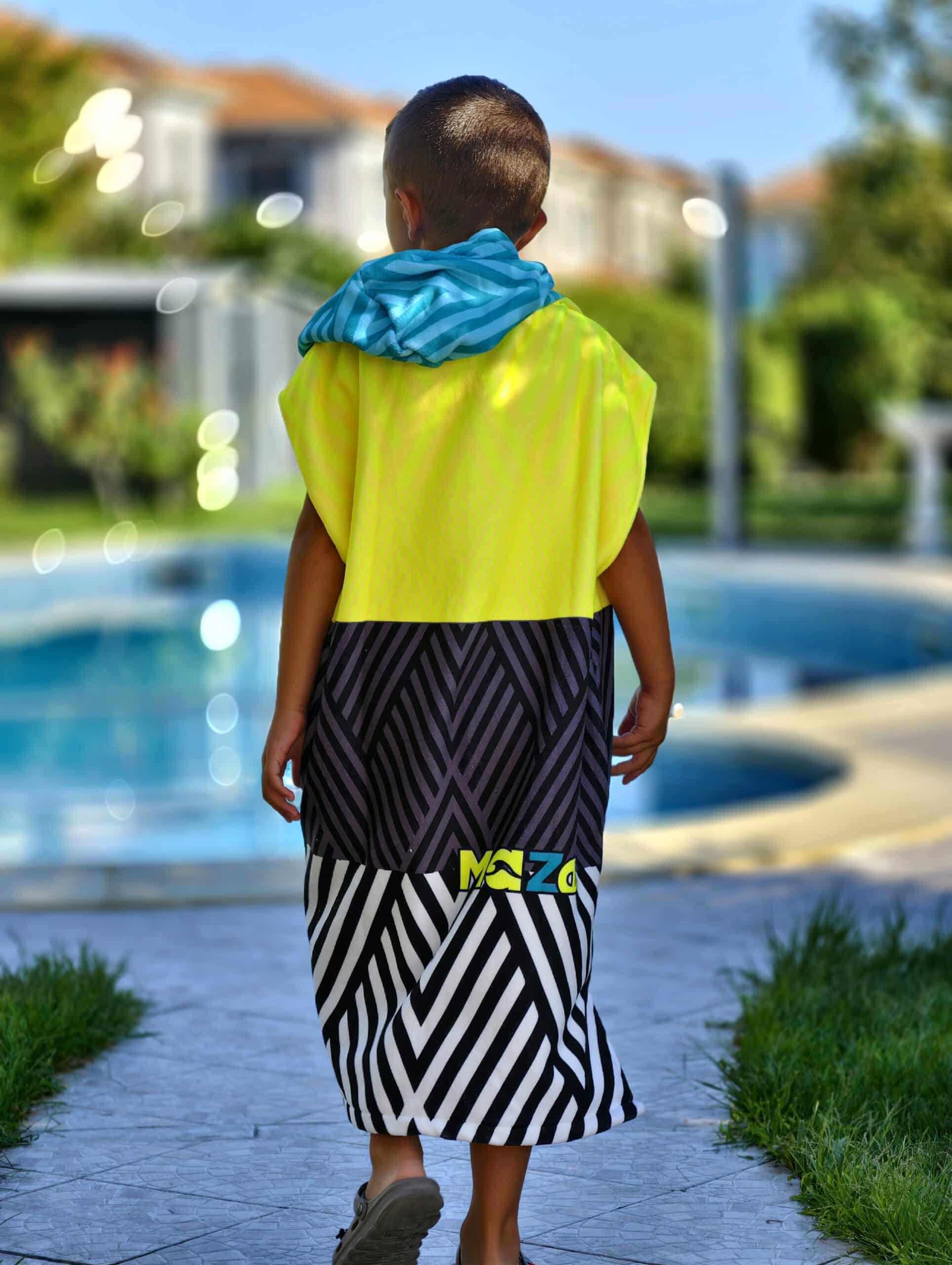 ДЕТСКО ПОНЧО MAZE BLUE LAGOON