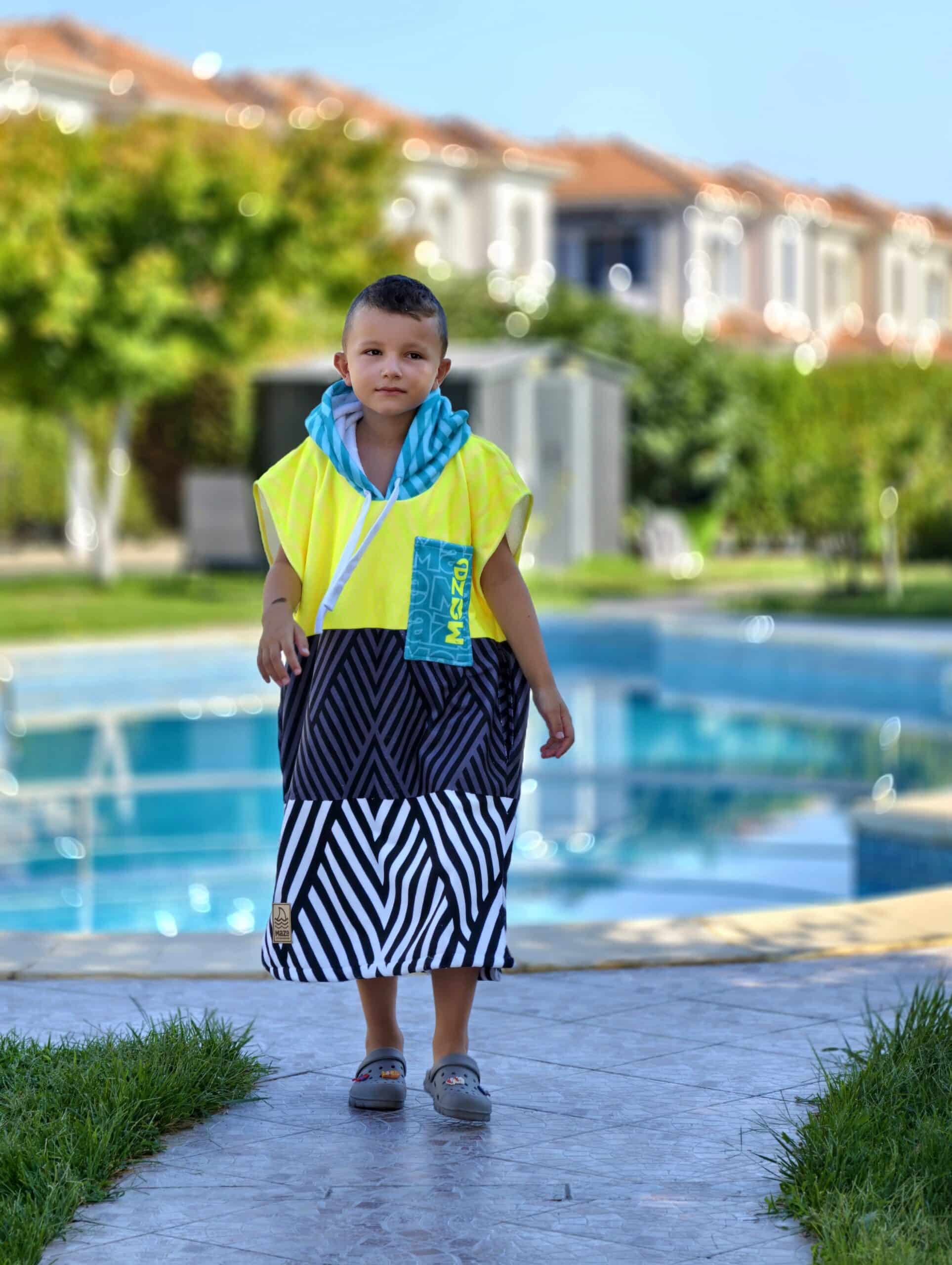 ДЕТСКО ПОНЧО MAZE BLUE LAGOON