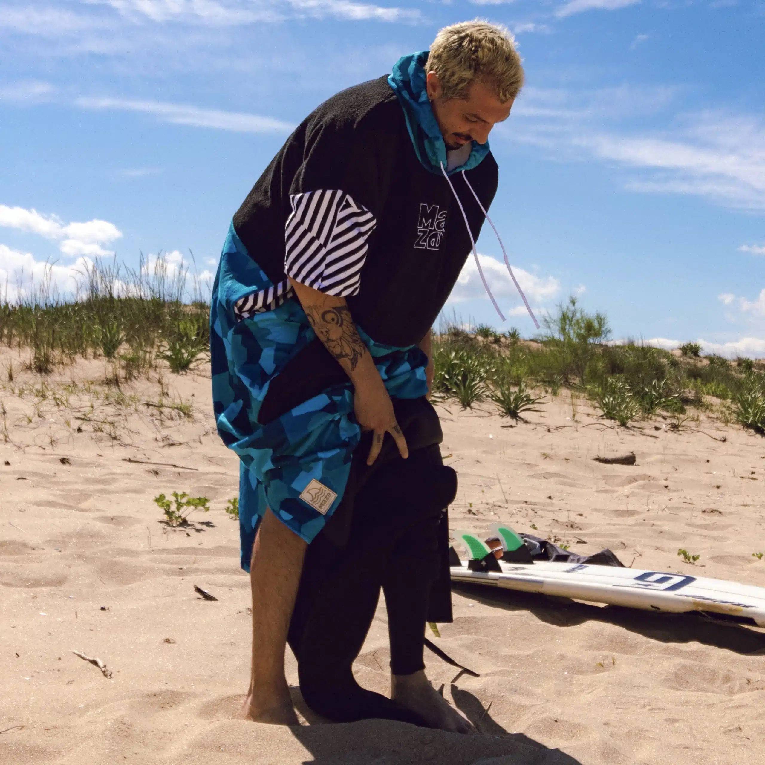 ПОНЧО MAZE BLUE CAMO