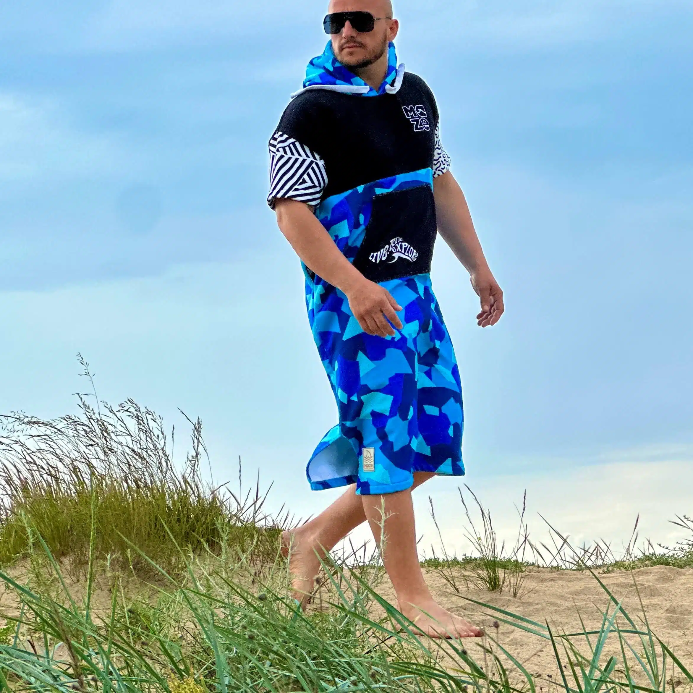 ПОНЧО MAZE BLUE CAMO