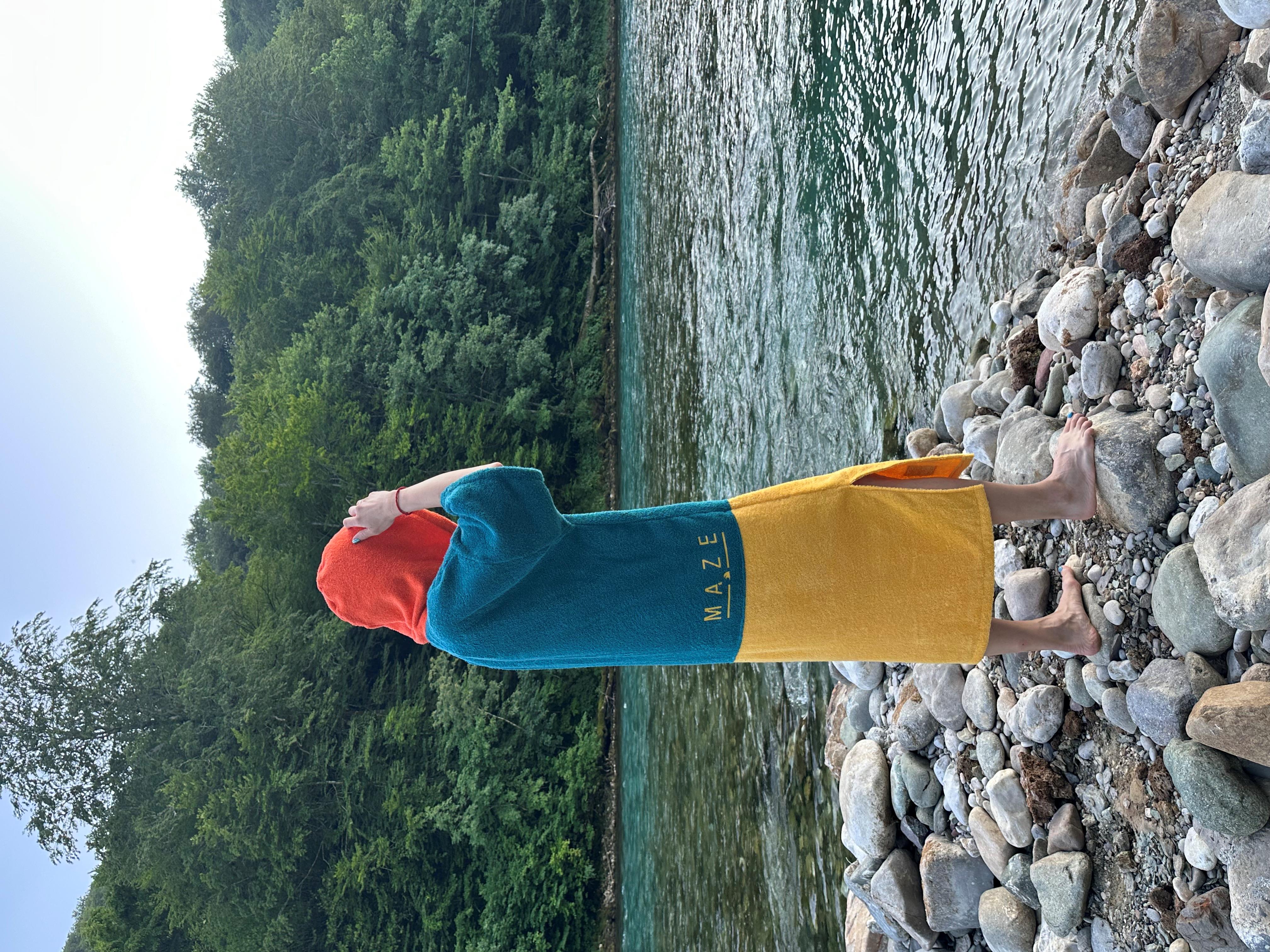 ПОНЧО MAZE GREEN YELLOW