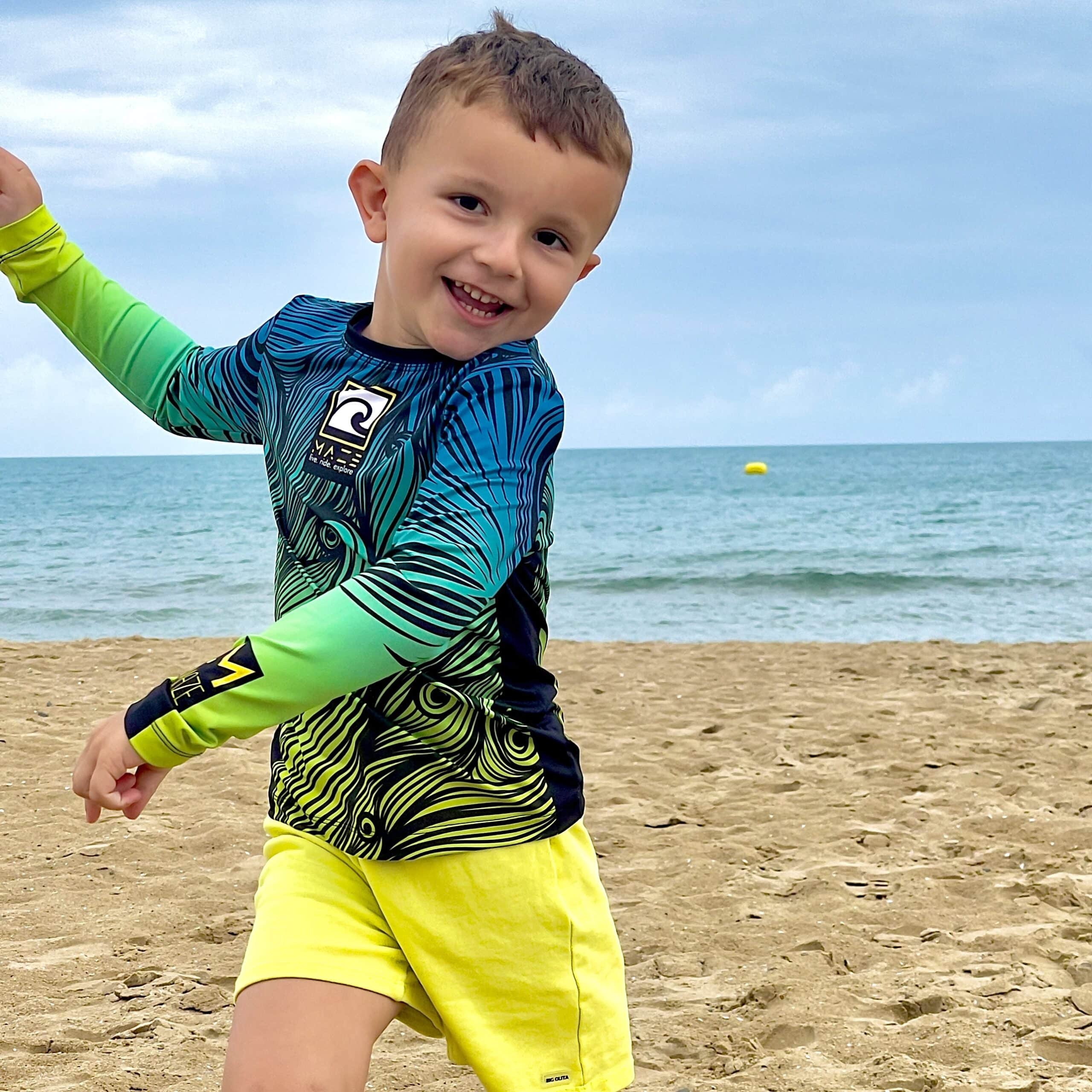 детска рашгард MAZE WAVE BLUE