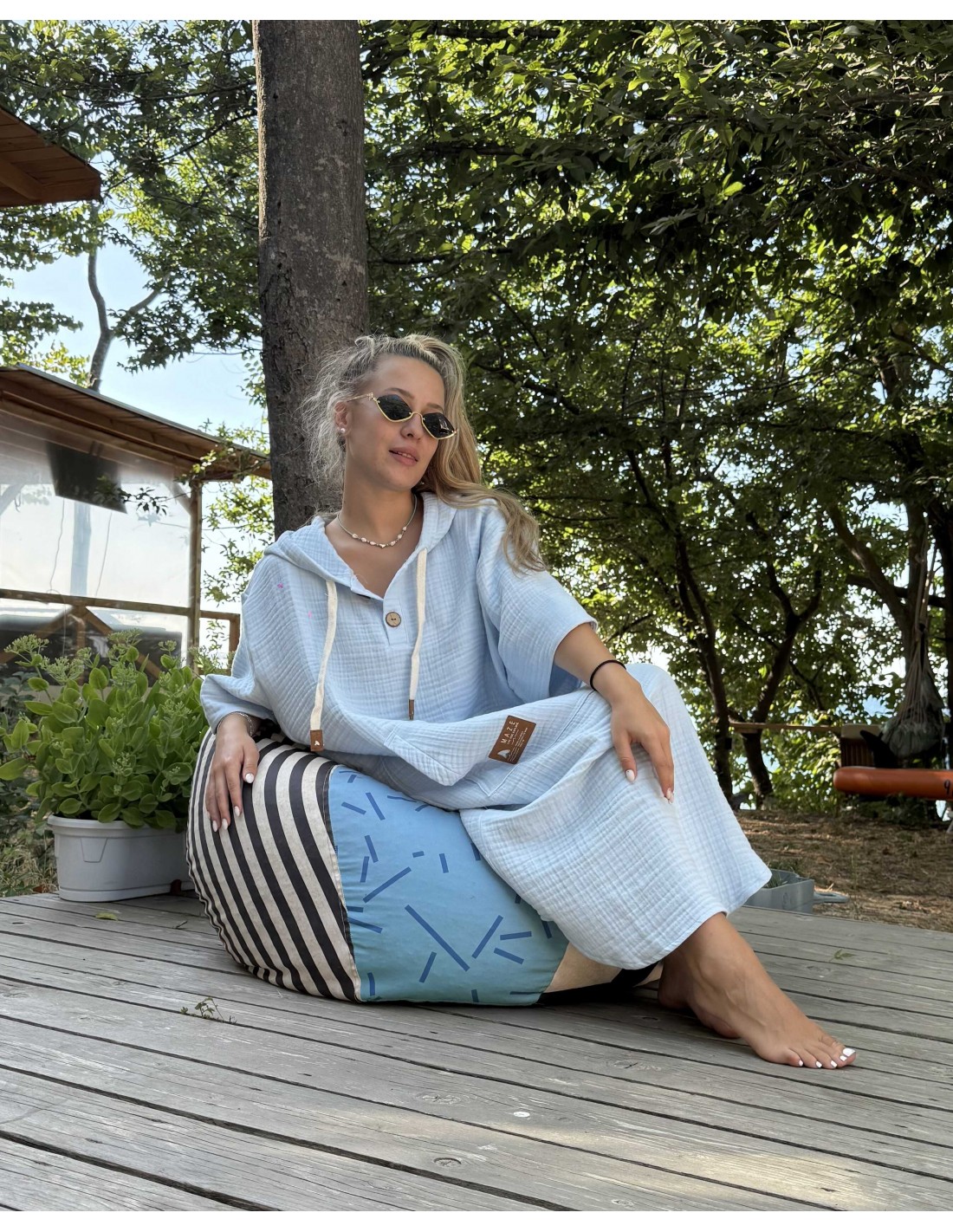 ПОНЧО MAZE STYLE BLUE