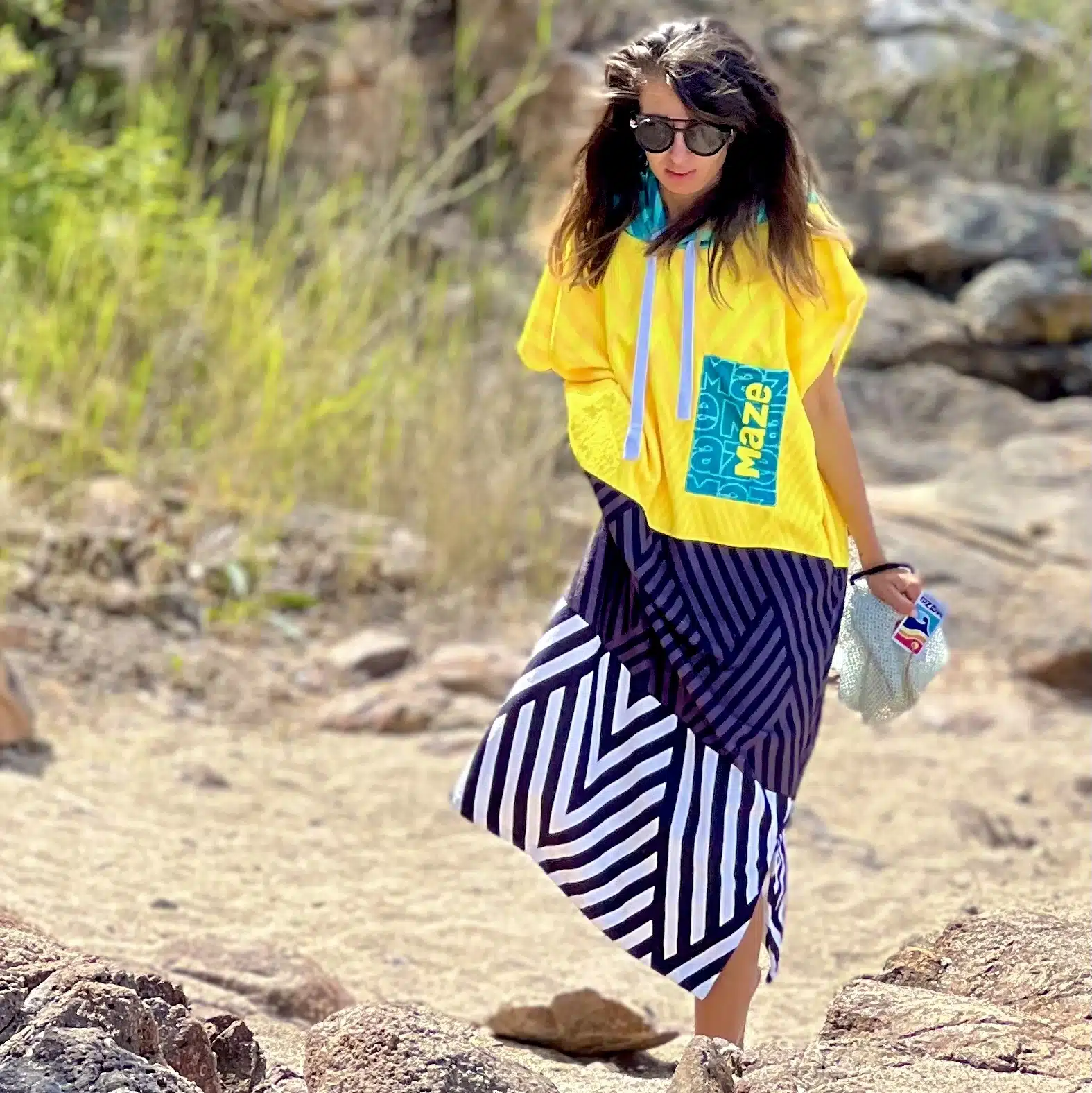 ПОНЧО MAZE BLUE LAGOON